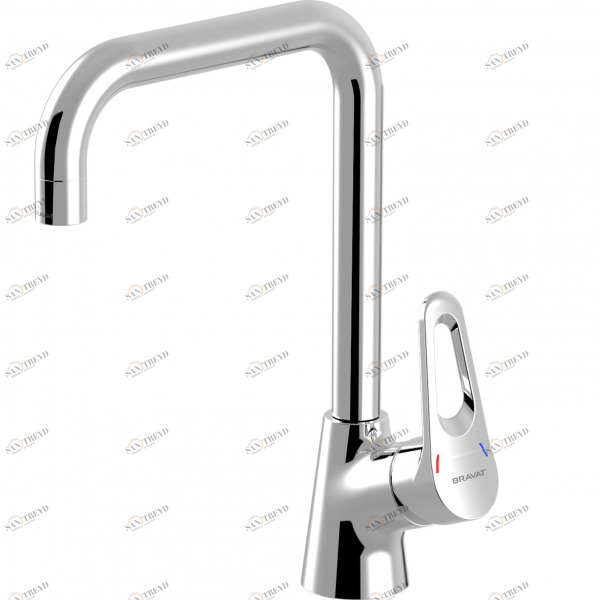 Смеситель для кухни с высоким поворотным изливом ECO-D F793158C-1 bravat