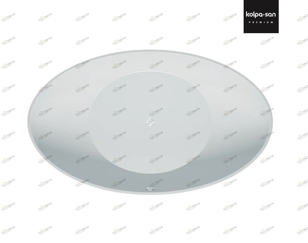 Ванна из искусственного камня Kerrock Tristan 00811 BLACK&WHITE Словения Kolpa-San 