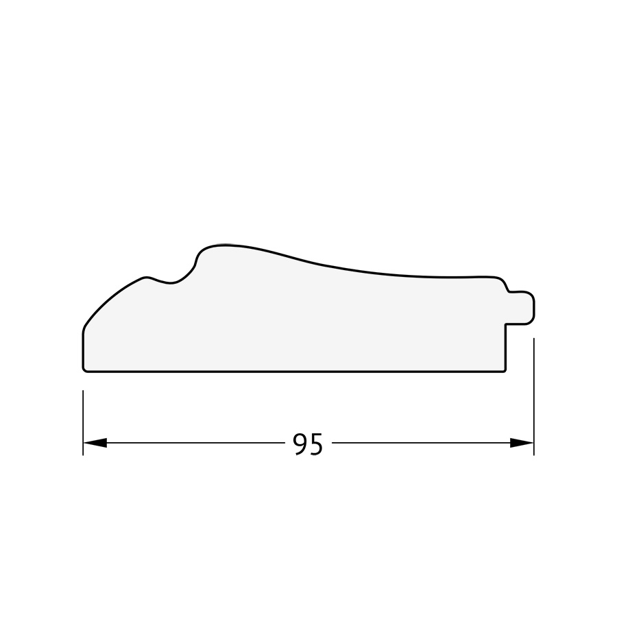 BY 1226 Зеркало с фацетом в багетной раме - травленое серебро 95 mm EVOFORM Exclusive - Вид №3