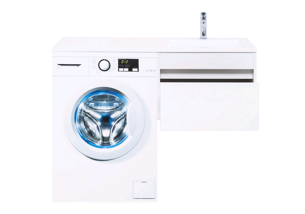 Тумба с раковиной Aquanet Токио 120 R белый (подвесная, 1 ящик) 0023691600235500 - Вид №6