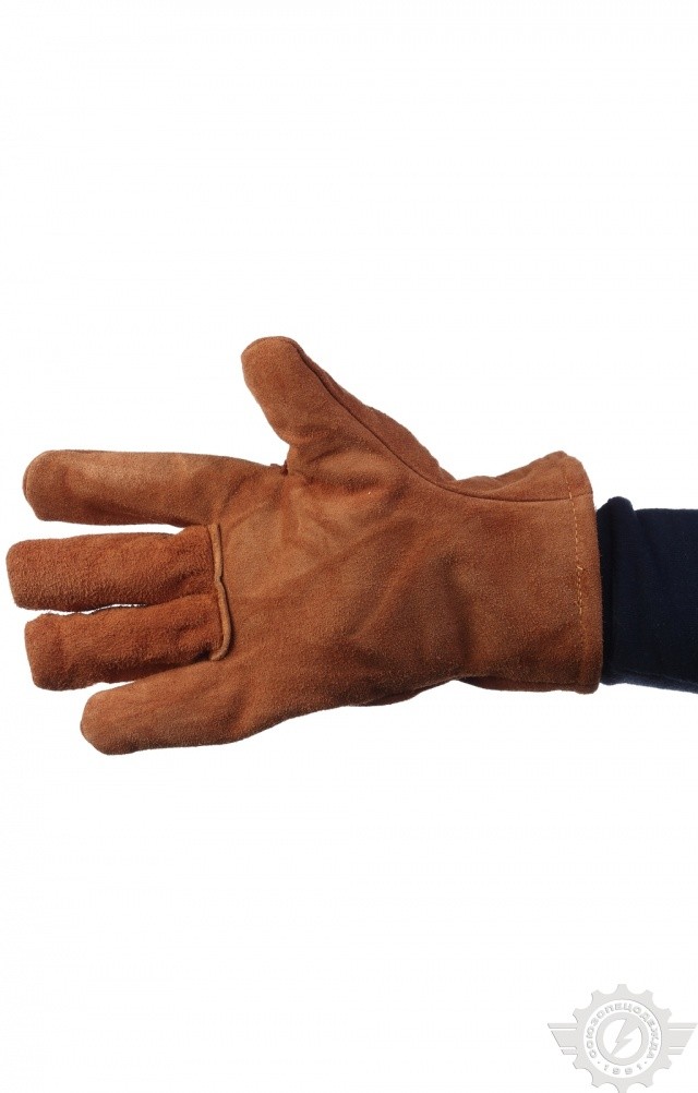 58591 Перчатки спилковые утепленные  Средства защиты рук  размер Спецодежда  - Вид №1