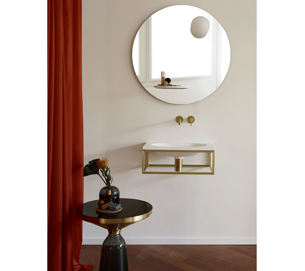 gs1ot-ss Подвесная раковина настенная прямоугольная Ex.T Frame бронзовая - Вид №5