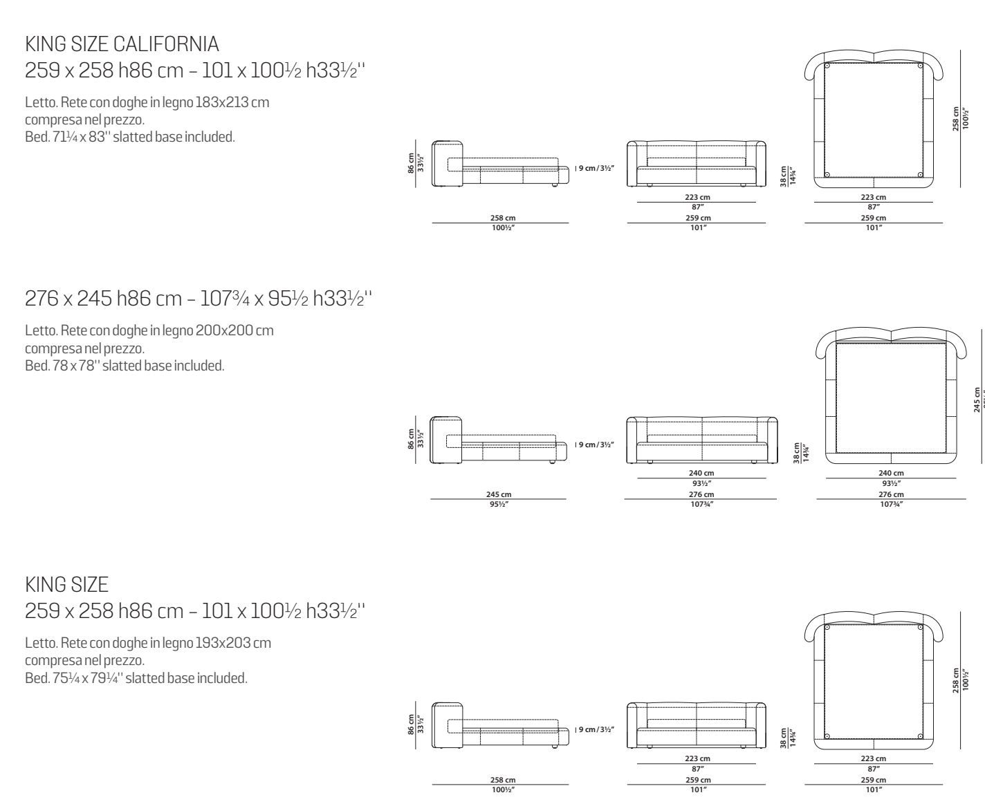 Двуспальная мягкая кровать Baxter Clara ARCH-00004465 - Вид №8