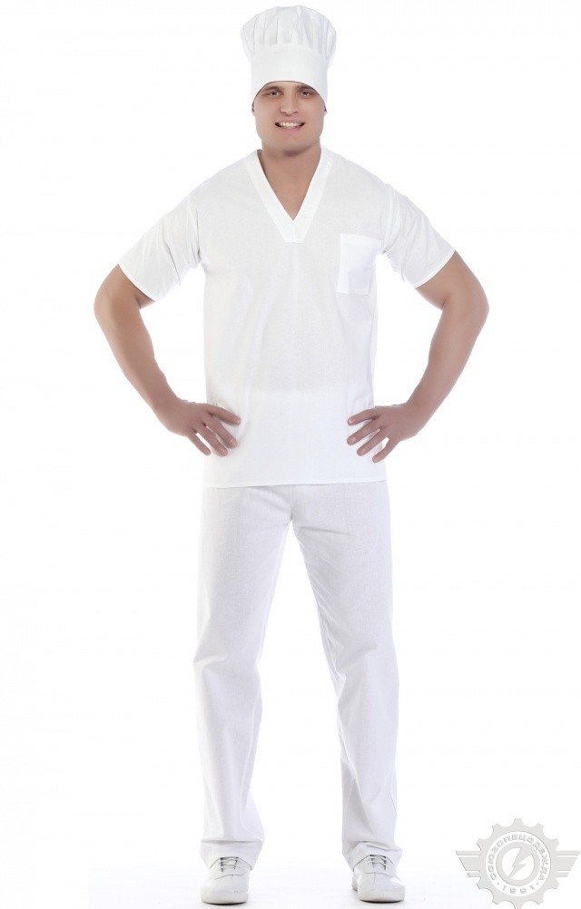 60868 Костюм пекаря  Повар  размер 52-54/170-176 Спецодежда  - Вид №10