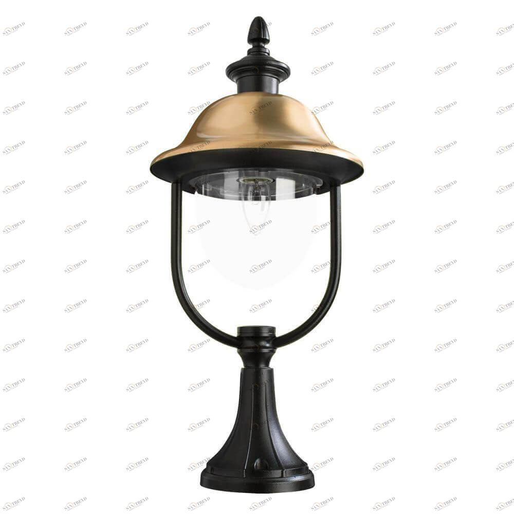 Уличный светильник золотистый Arte Lamp Barcelona A1484FN-1BK ARTE LAMP ФОНАРЬ 00-3898563 Золото 