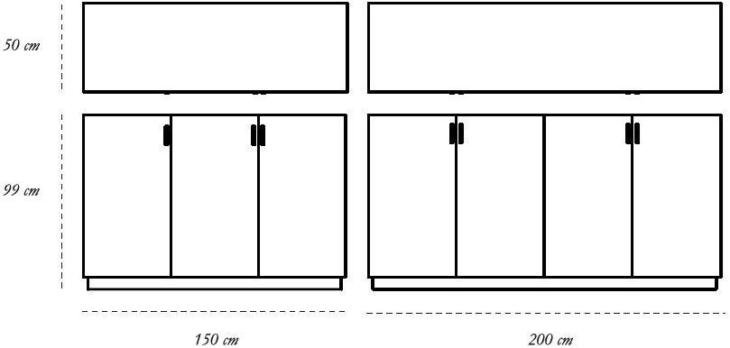 Scarlet Splendour Буфет лакированный с распашными дверцами Nesso sun-id-1500874 - Вид №7