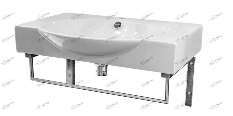 INF65SLWB01KR Подвесная раковина настенная овальная BATi BALi  белая 