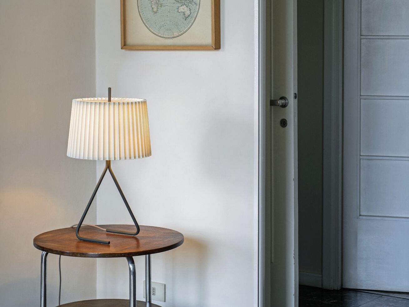 Металлическая и шелковая настольная лампа Kalmar Fliegenbein ARCH-00050146 - Вид №5