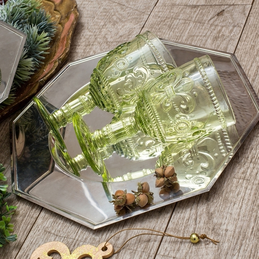 Комплект винных фужеров «Королевская лилия» BYOBJECT CRYSTAL 030040 Голубой;зеленый;фиолетовый Object Desire - Вид №7