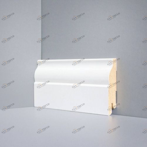 Плинтус Deartio Universal Белый, Мдф U 103-80 МДФ+эмаль 2050х80 мм 1001700006