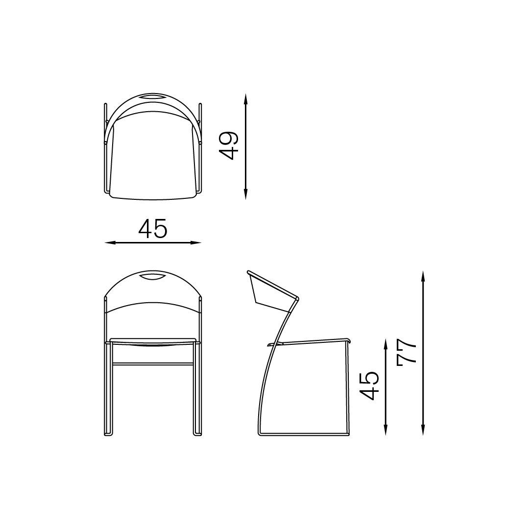 Стальной стул BALERI ITALIA JULIETTE ARCH-00137766 - Вид №25