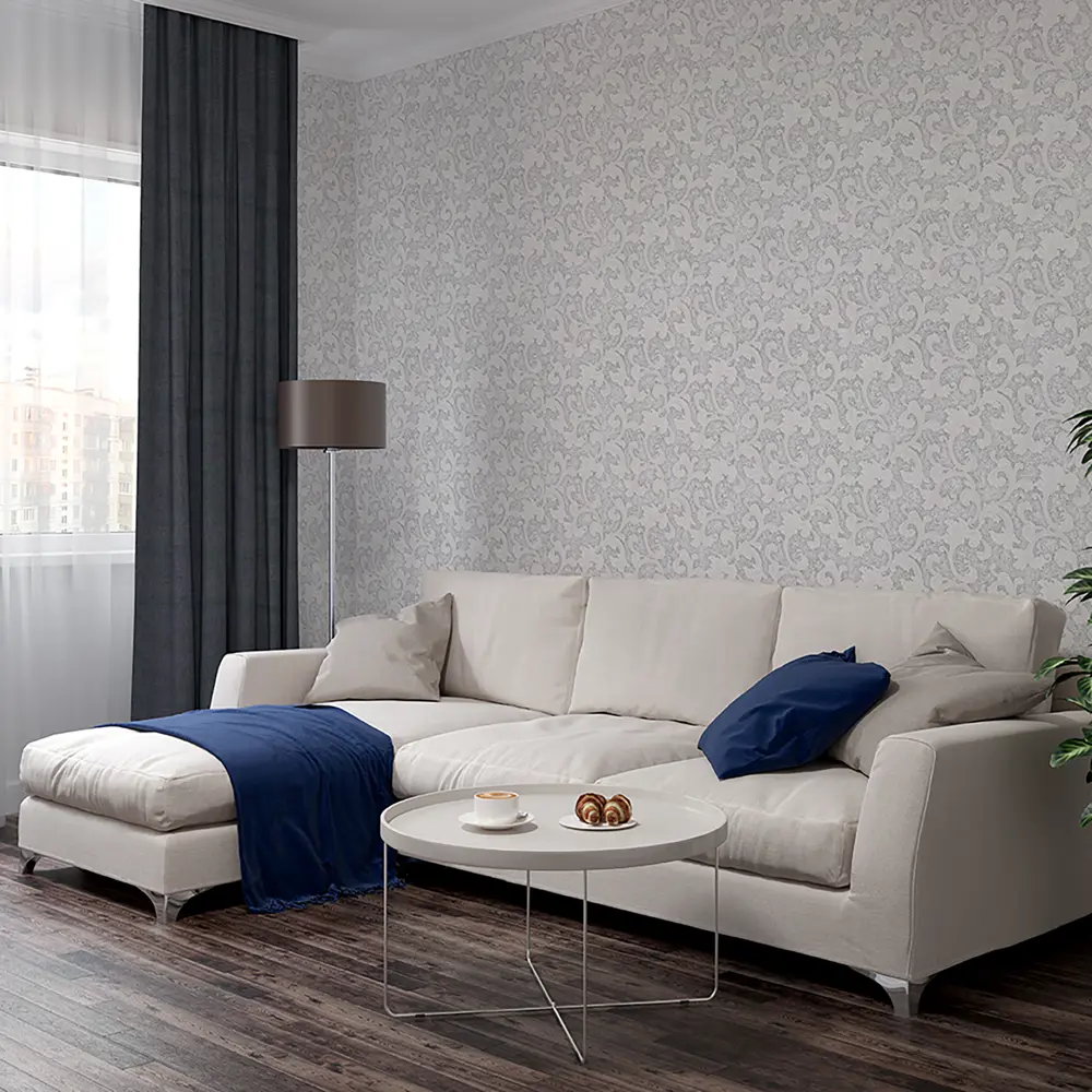 Обои флизелиновые Home Color Loredo серые 1.06 м 378-14 82555253 STLM-2097162 - Вид №3