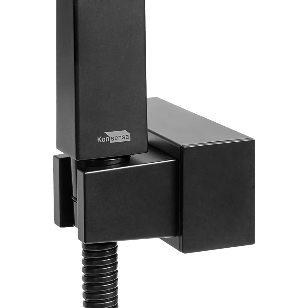 Набор для душа KONSENSA Прато цвет черный матовый STLM-2121676 - Вид №3