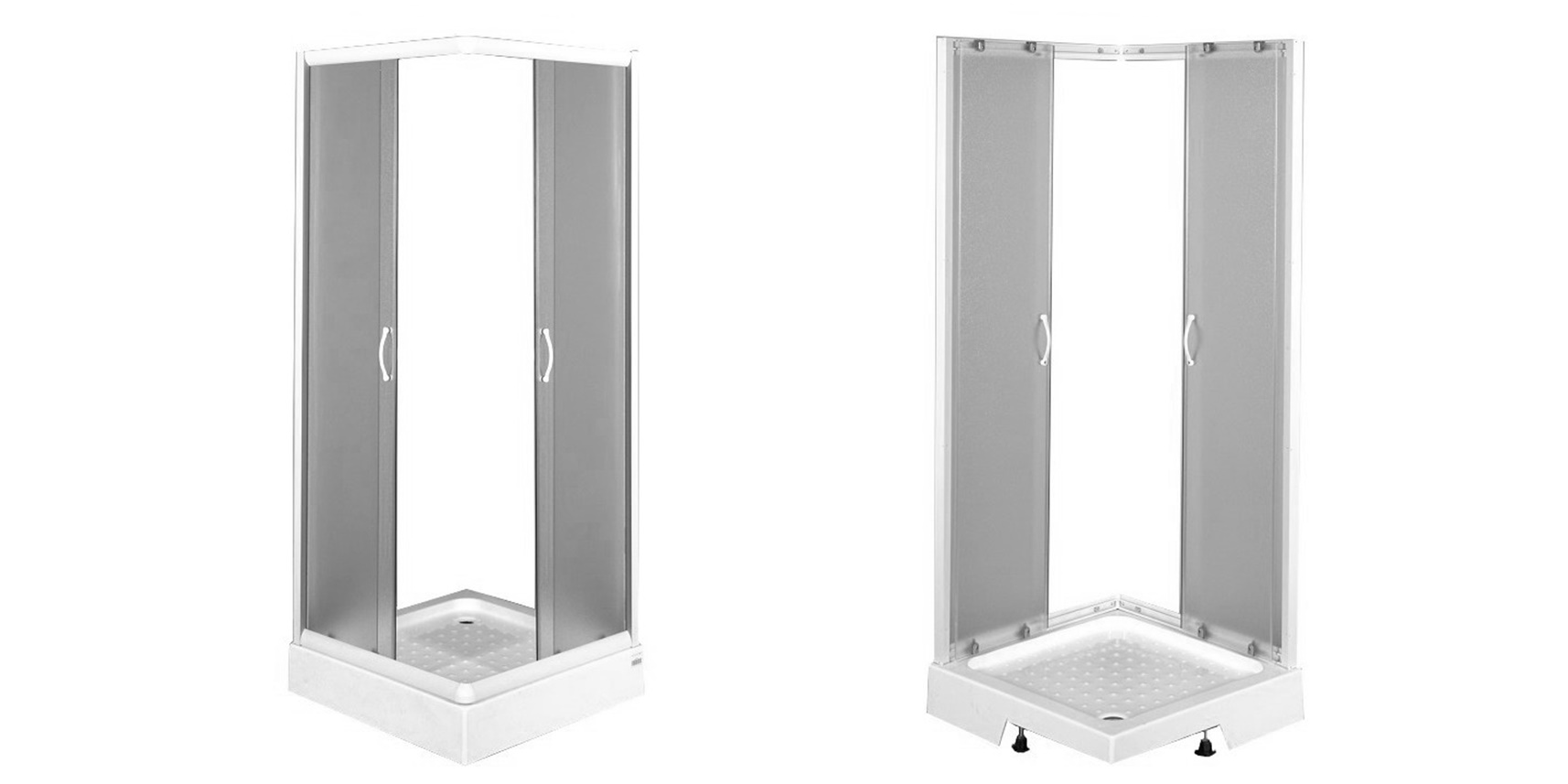 Душевой уголок Aquanet AQ8 80x80, узорчатое стекло 181645 - Вид №1