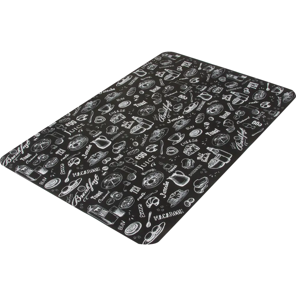 Салфетка-скатерть Завтрак 60x90 см прямоугольная ПВХ цвет чёрный 82206479 STLM-2151631 Santreyd  - Вид №1