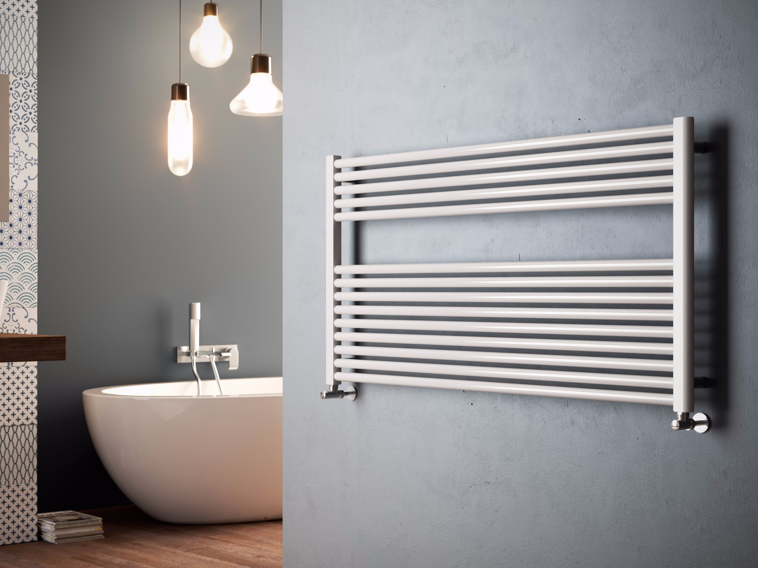 Горизонтальная горячая вода полотенцесушитель Cordivari Claudia ARCH-00033585 - Вид №1