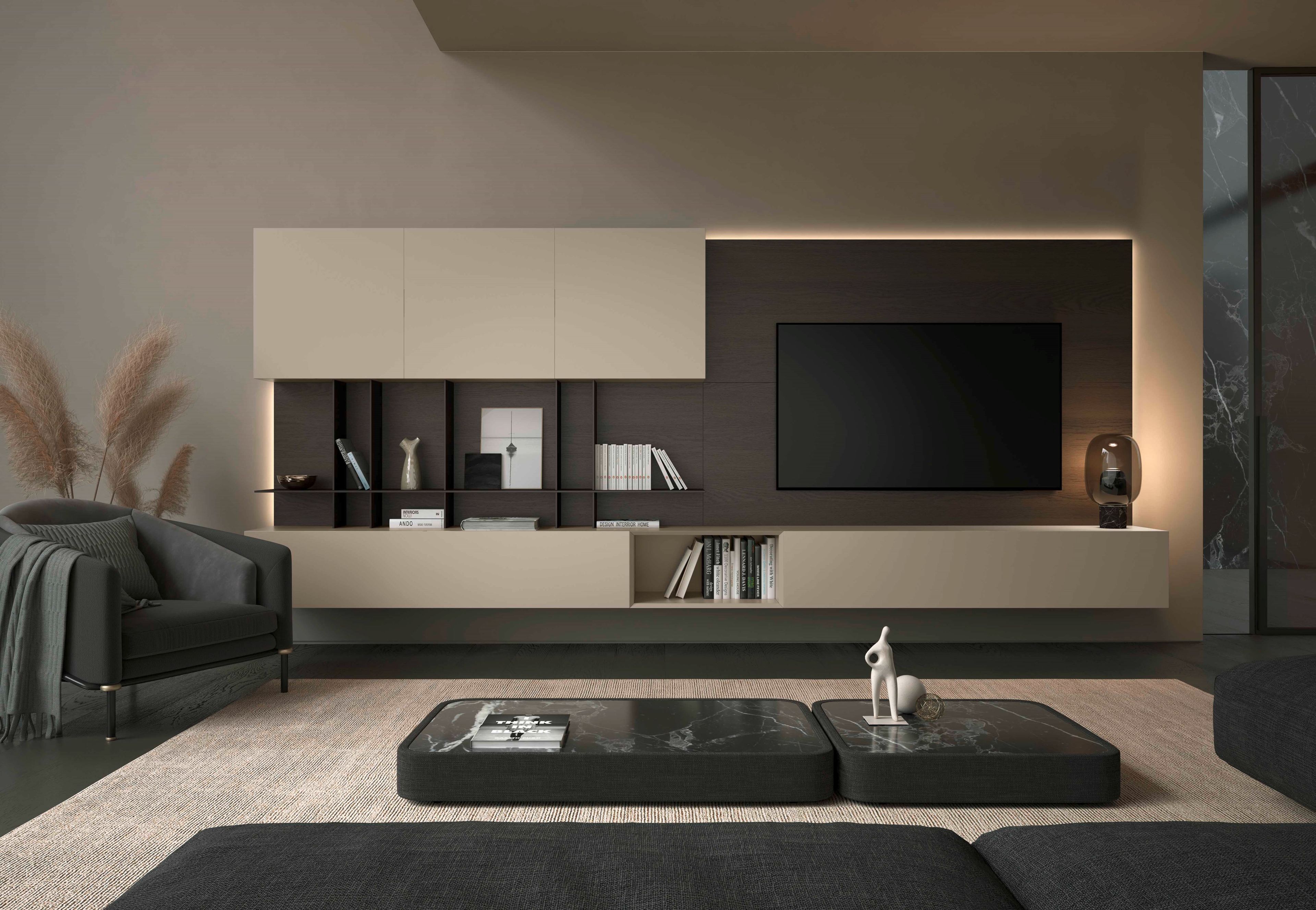 Деревянная оборудованная стена Olivieri CUBE 6 ARCH-00123672 - Вид №23