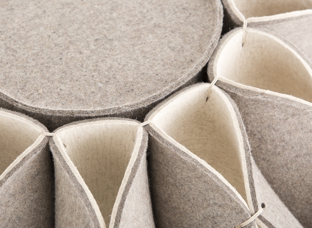 100576 Пуф высокий Beige GAN Ruff Pouf - Вид №1