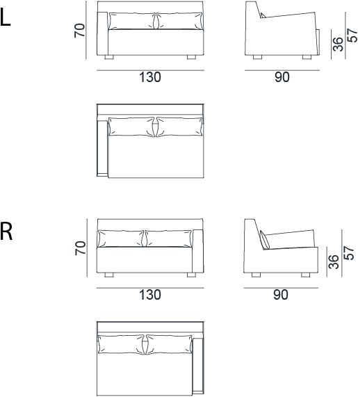 Gervasoni Диван из ткани More sun-id-1392653 - Вид №7