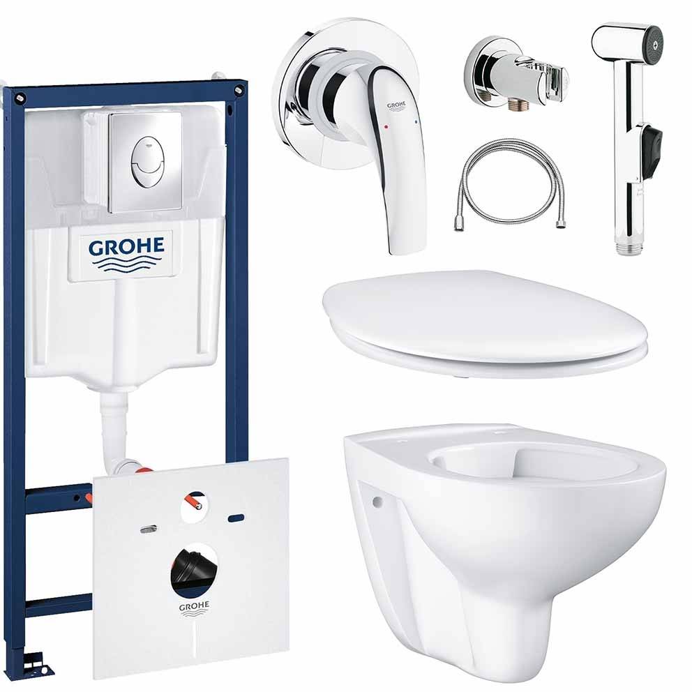 NW0008 Подвесной унитаз настенный Белый Grohe Skate Тайвань