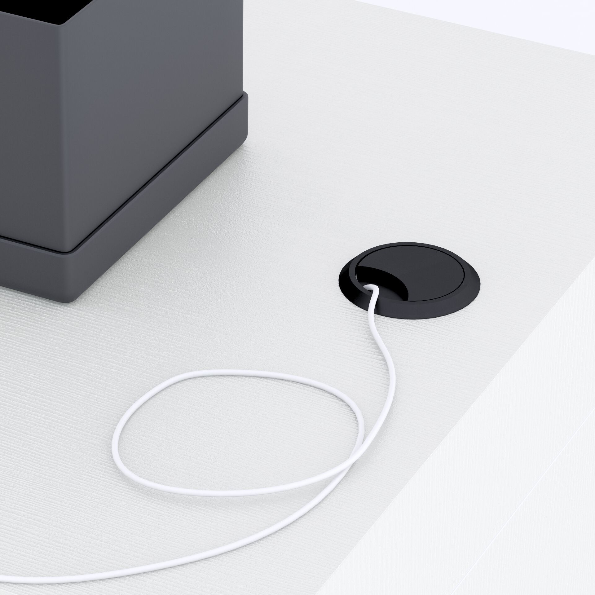 Высокий стол на полуострове в меламине с беспроводным зарядным устройством Mobili Fiver Evolution ARCH-00028433 - Вид №9