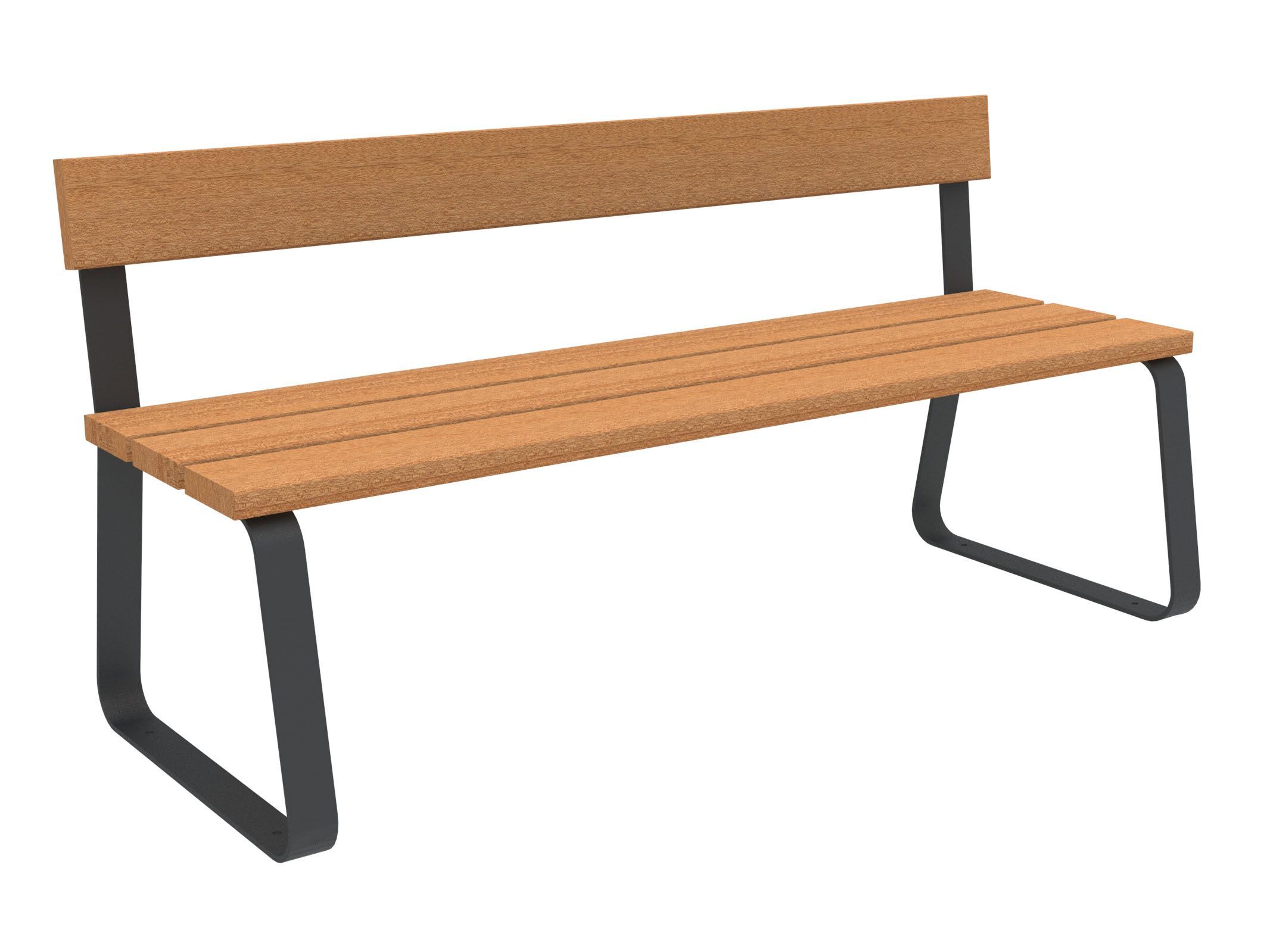 Скамья из окуме со спинкой Lazzari Sunny ARCH-00105754 - Вид №15