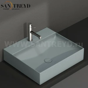 B6R51BL Подвесная раковина настенная прямоугольная Ceramica Globo T-EDGE