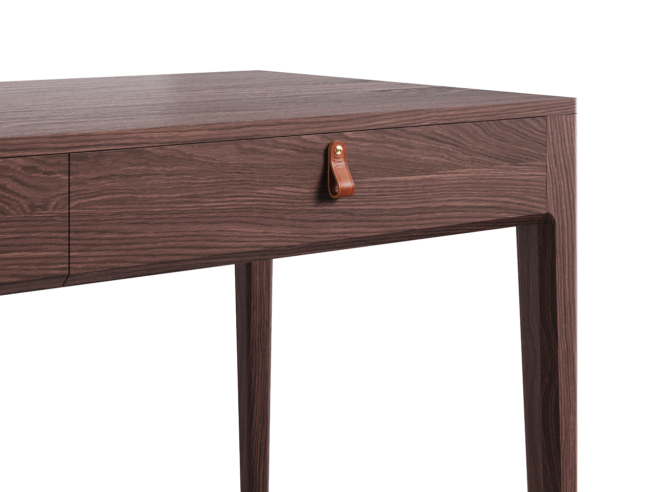 Письменный стол с ящиками темный дуб Case THE IDEA  210603 Коричневый  - Вид №2