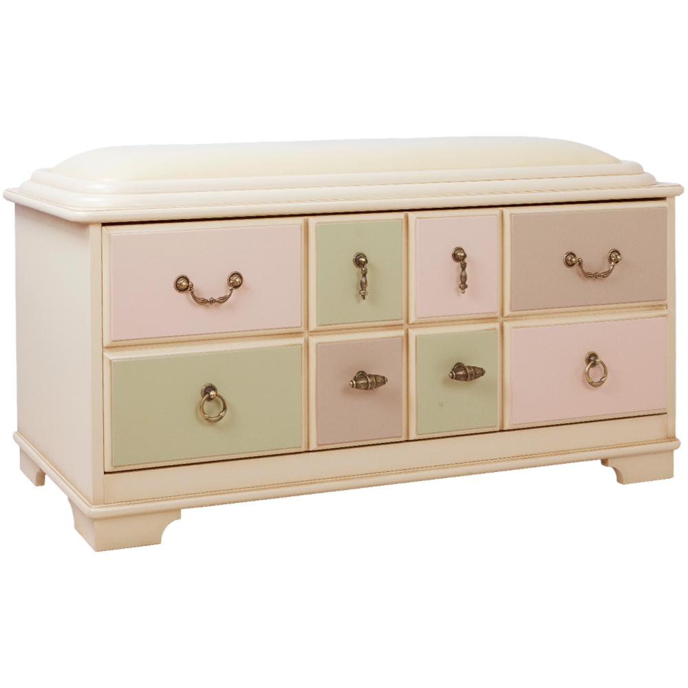 11532 Банкетка Пандора 2 с ящиком Айвори Акварель BOGACHO 4627139503484 - Вид №1