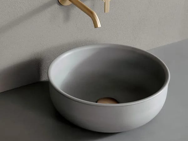 Круглая раковина с одной столешницей из твердой поверхности Inbani Prime ARCH-00117609 - Вид №1