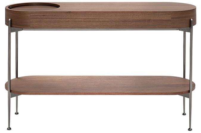 HC28 Cosmo Консоль из стали и дерева с полками  13c003  - Вид №1