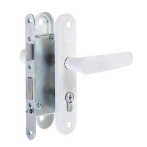 Замок врезной Зенит-ЗВ4-3.03, с ручками, цвет белый