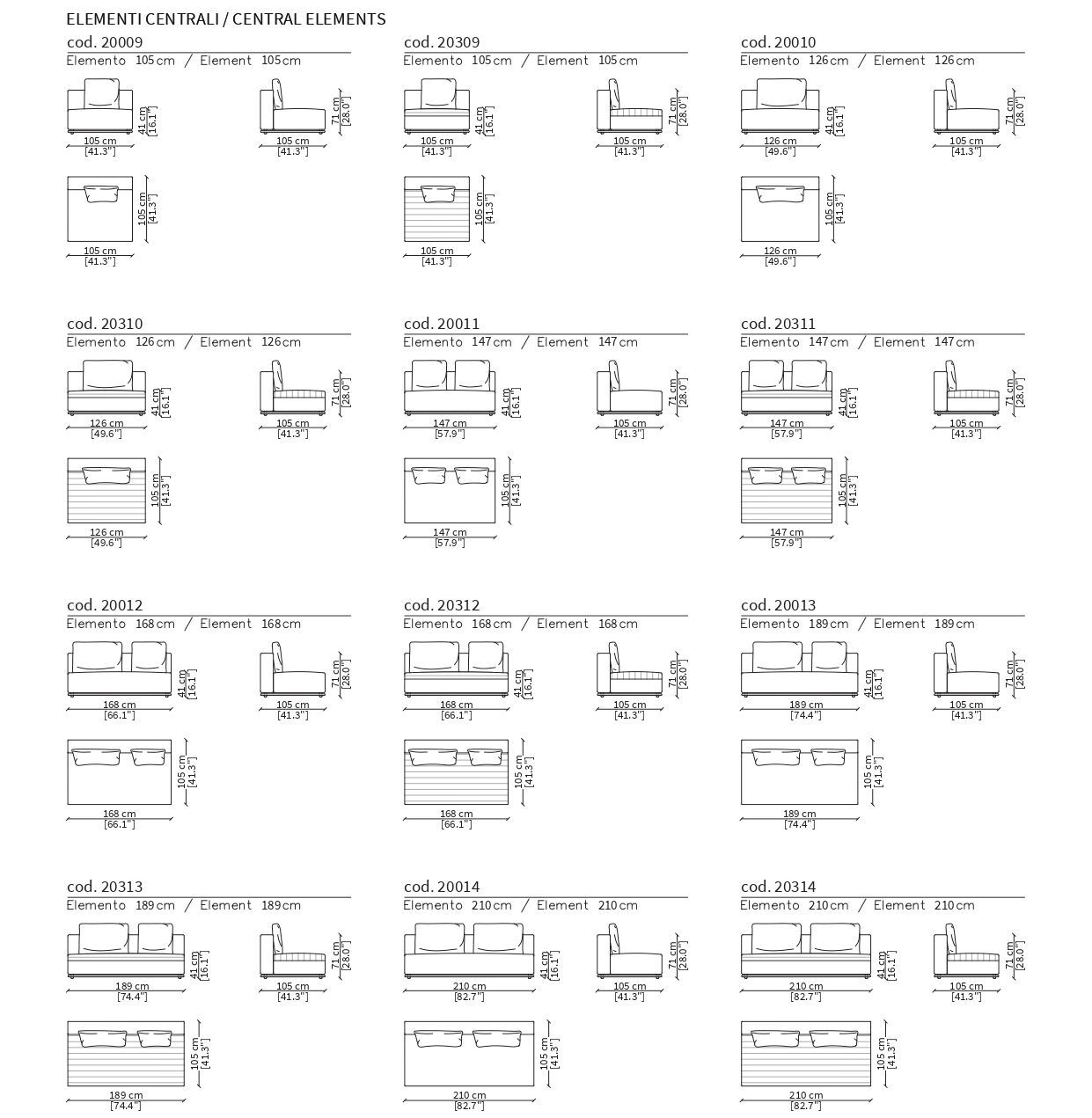Модульный тканевый диван Frigerio Эдди ARCH-00072713 - Вид №5