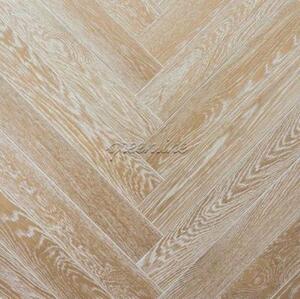 Паркет Ёлка GreenLine Неаполь Дуб Натур с брашью (Текстурированная) 500х125 мм.