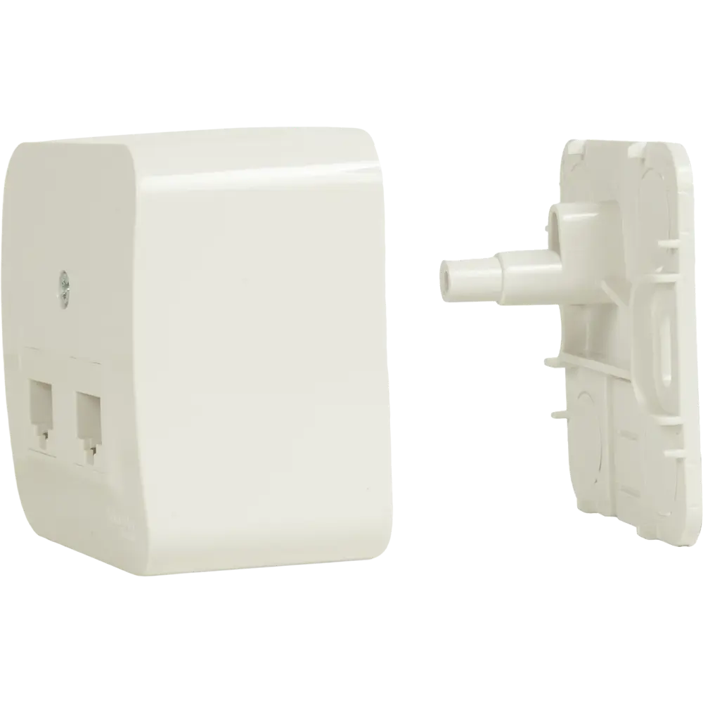 Розетка компьютерная двойная накладная Schneider Electric Blanca RJ45 UTP cat 5e без заземления цвет белый 86720944 STLM-2191125 SYSTEME ELECTRIC - Вид №4