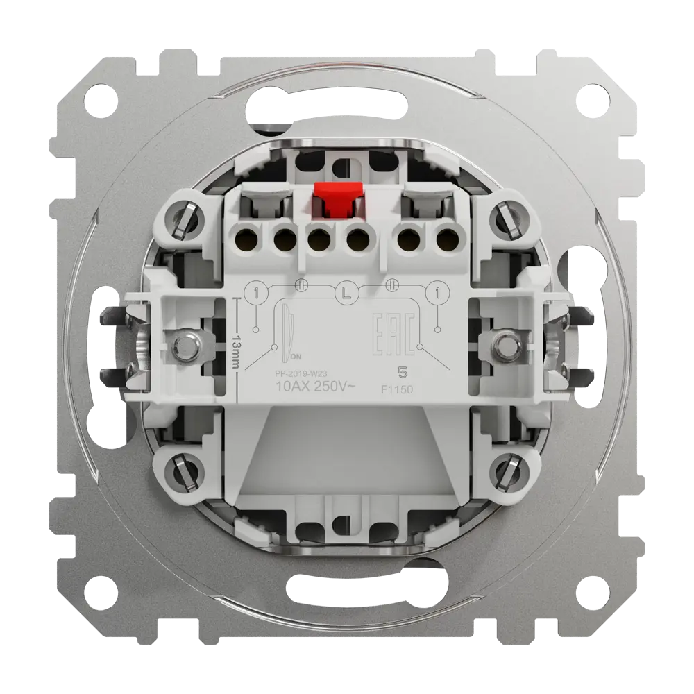 Выключатель встраиваемый Systeme Electric Sedna Design 2 клавиши, цвет алюминий Sedna Design Elements STLM-2191076 - Вид №2