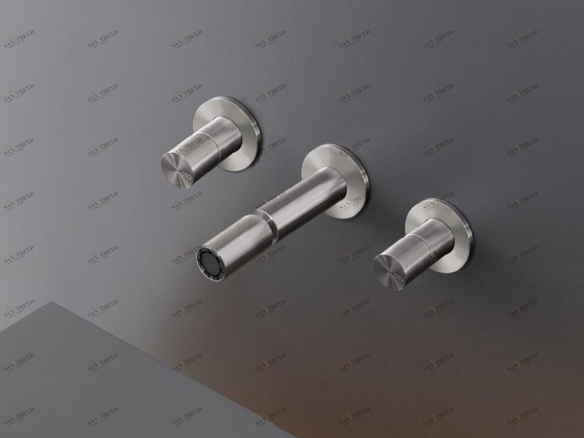 Ceadesign Смеситель настенный двухрычажный с изливом Cartesio Car 96