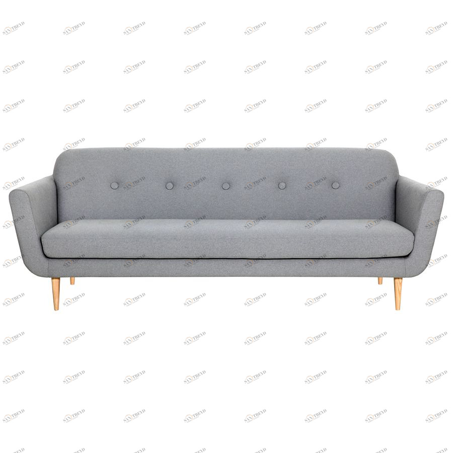 Диван Otto, трехместный, светло-серый Sits S1505