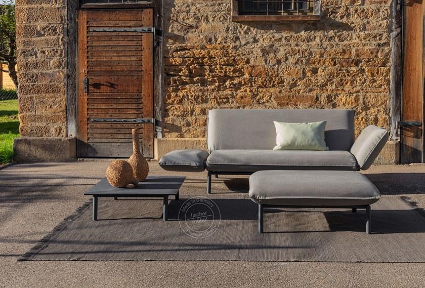 FISCHER MÖBEL Квадратный журнальный столик из ламината Luna 3866as - Вид №1