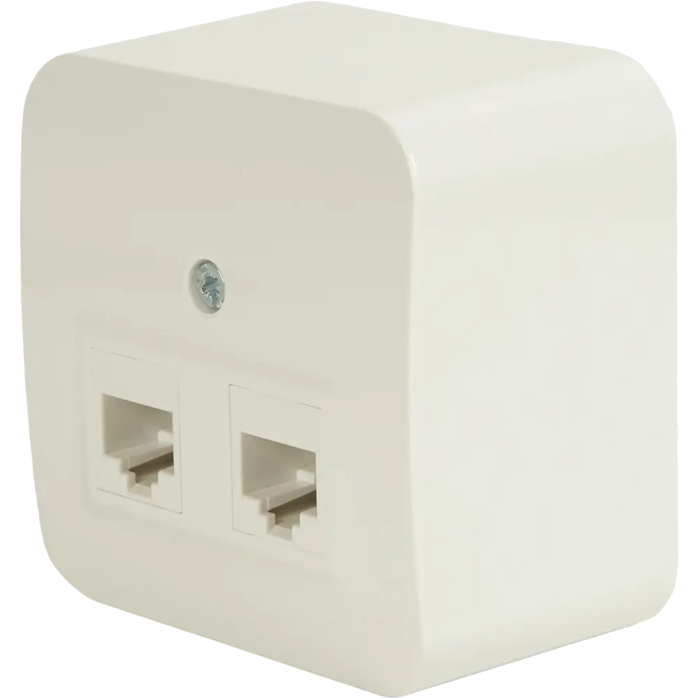 Розетка компьютерная двойная накладная Schneider Electric Blanca RJ45 UTP cat 5e без заземления цвет белый 86720944 STLM-2191125 SYSTEME ELECTRIC - Вид №1