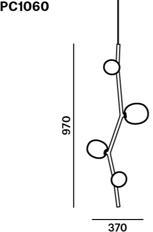 BROKIS Подвесной светильник из дутого стекла и металла Ivy sun-id-1379416 - Вид №11