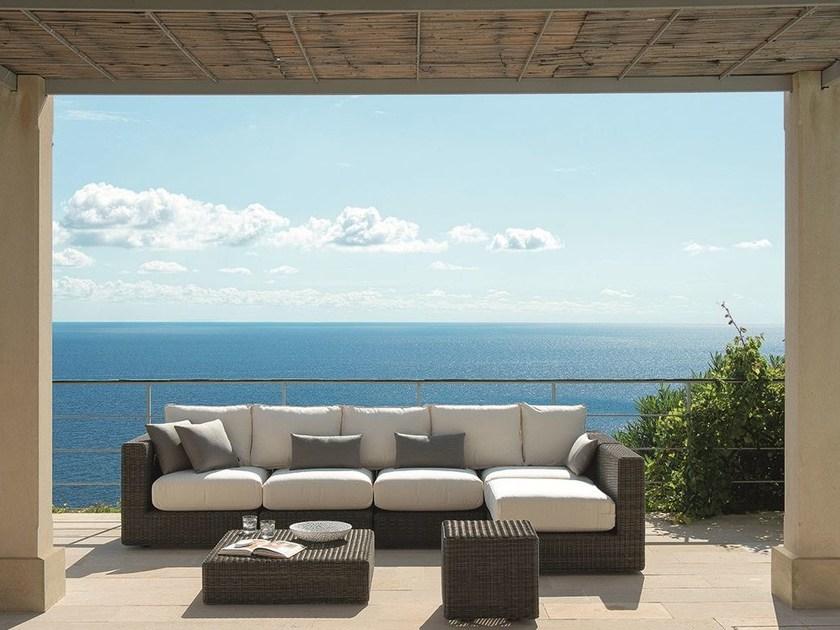 Ethimo Модульный угловой садовый диван Cube sun-id-1485721 - Вид №1