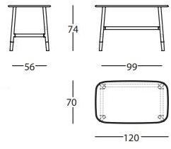 Sancal Прямоугольный деревянный стол Nudo sun-id-1438260 - Вид №5