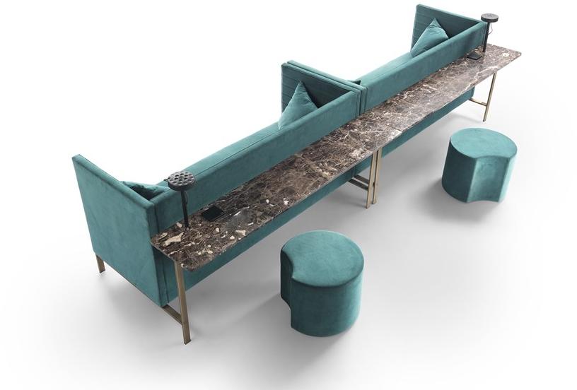 Marelli Круглый модульный пуф из ткани sun-id-1396992 - Вид №6