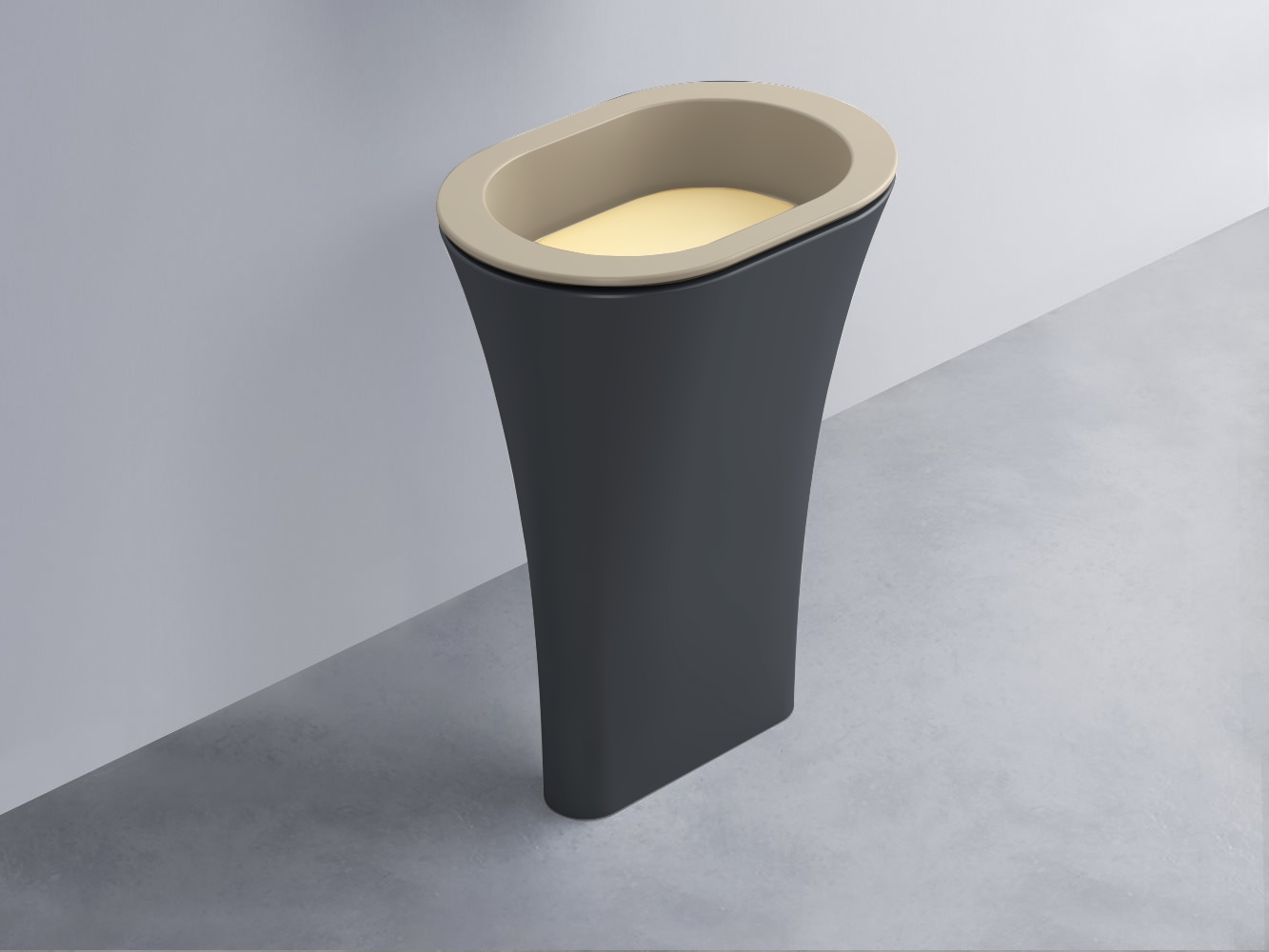 AMLA65-AV+AMPILO-CN+AMCOLO-BA Раковина Amedeo Ovale отдельностоящая cielo Enjoy + Amedeo Ceramica Cielo