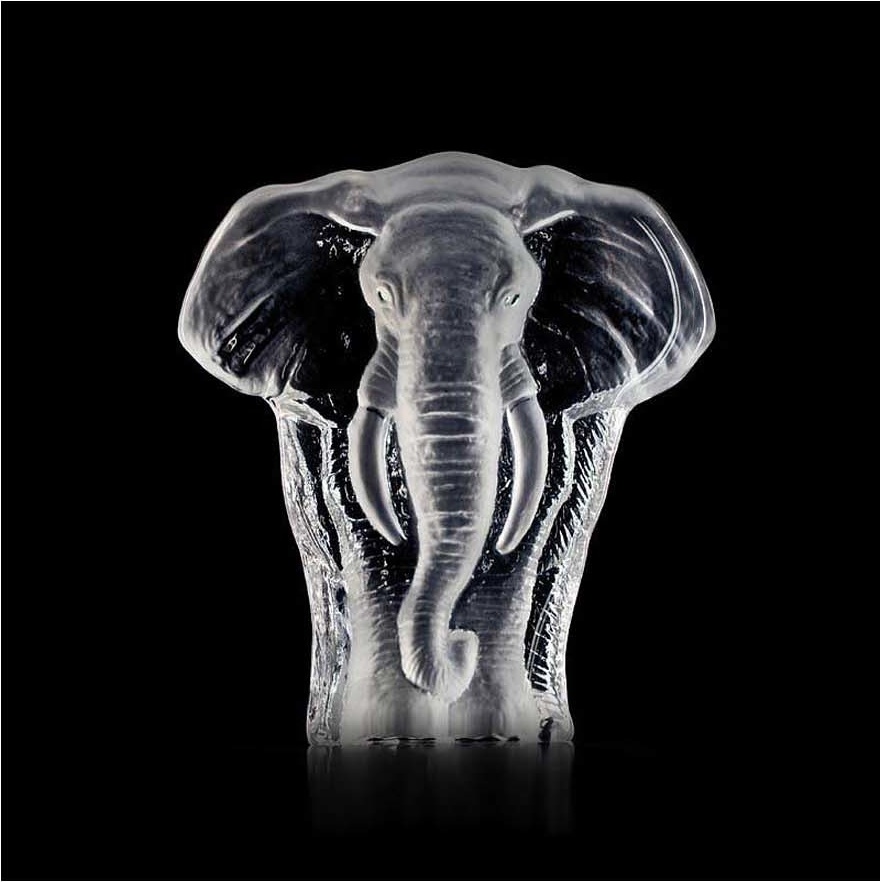 10671397 MALERAS Скульптура MALERAS  Слон 15х13,5см, хрусталь Хрусталь 