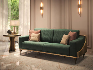 3-местный тканевый диван