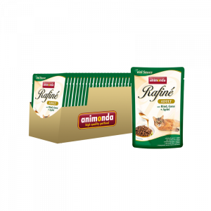 ПР0012328*24 Корм для кошек Rafin Soup коктейль из говядины, мяса гуся и яблок конс. 100г (упаковка - 24 шт) Animonda