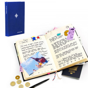 SK MYTRAVEL1 Журнал путешественника my travel синий Suck UK