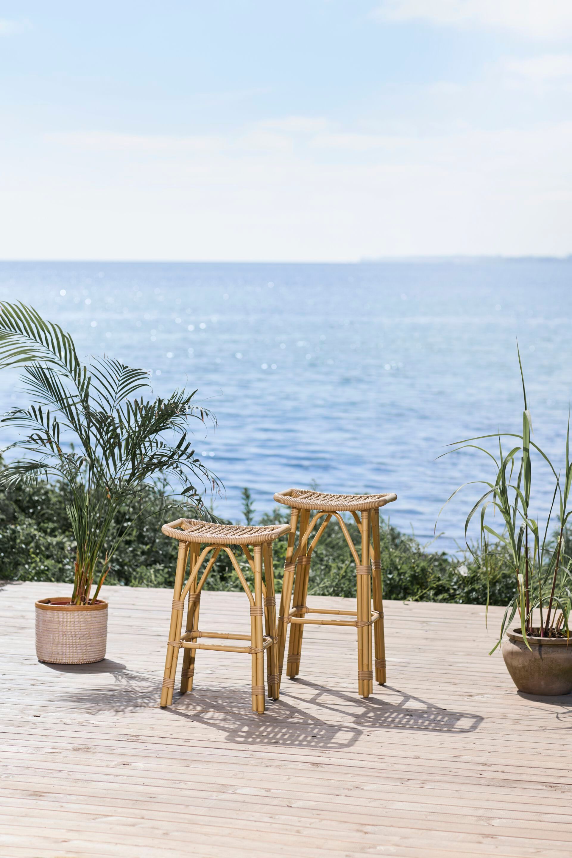 Высокий стул из Алу-ротанга и ArtFibre с подставкой для ног Sika Design Exterior ARCH-00117705 - Вид №4